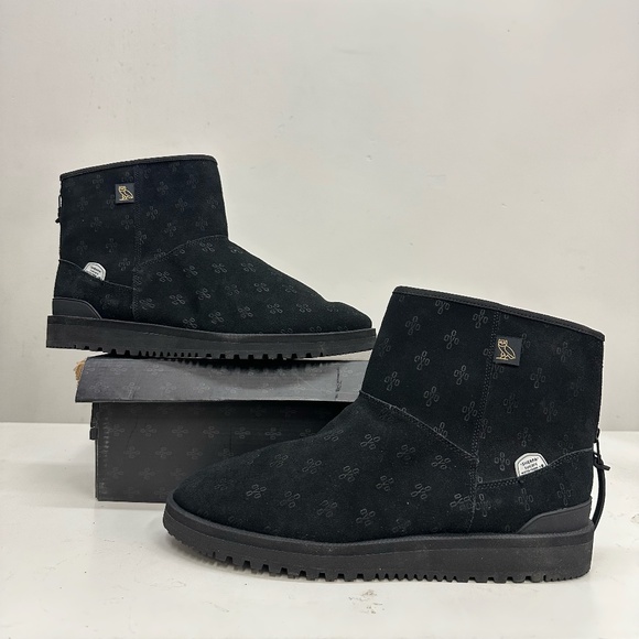 ~New W/ Box! Mens Suicoke OVO Edition Black Winter Waterproof Sherpa Boots - Picture 1 of 6